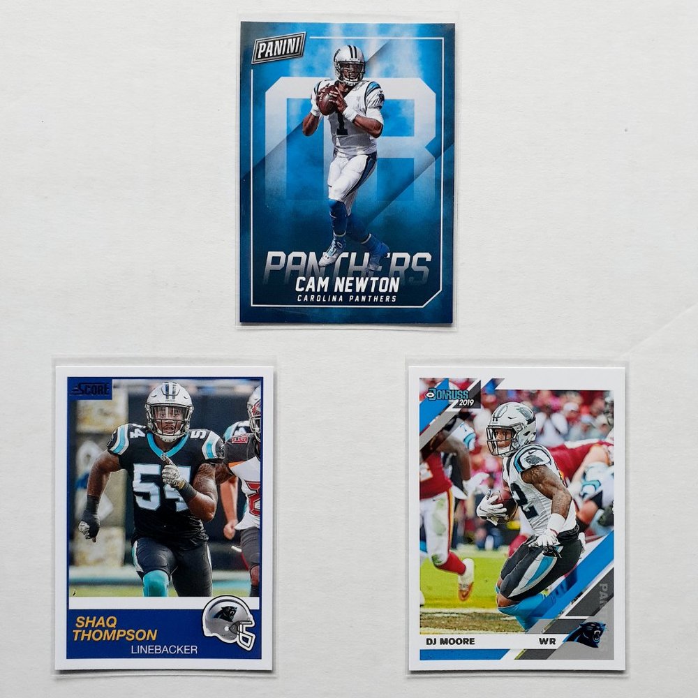 Carolina Panthers 9 Card Lot - FTBL [5_1] - Picture 7 of 8